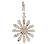 Isaac Mizrahi Live Diamonique 18kclad Sterling Silver Daisy Charm